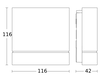 Bewegungsmelder IS 180 digi HD COM1, Passiv Infrarot, Aufputz, IP54, 180° Reichweite max: r = 9 m (127 m²)