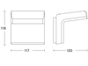 Bewegungsmelder iHF 3D COM1 (Intelligente Hochfrequenz-Technik), Aufputz, IP54, , weiß, 160° Reichweite max: r = 5 m (35 m²)