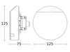 Optischer Sensor Optischer Sensor, Unterputz, IP20, 110° Reichweite max: Optischer Sensor: r = 10 m (Optischer Sensor: 96 m²)