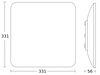 Sensor-LED-Innenleuchte 26 W, 2801 lm, IP20 Mit Bewegungsmelder