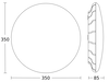 Sensor-LED-Innenleuchte RS PRO S30 SC PMMA, 25.8 W, 2747 lm, IP20 Mit Bewegungsmelder