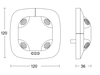 Präsenzmelder Ultraschall, Deckeneinbau, IP20, 360° Reichweite max: Ø 6 m (28 m²)