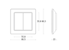 Funktaster PB4-Bluetooth Aufputz, IP20