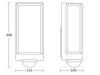 Sensor-LED-Außenleuchte 13 W, 1010 lm, IP54 Mit Bewegungsmelder