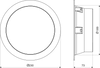Sensor-LED-Innenleuchte 17.3 W, IP20 Mit Bewegungsmelder