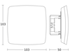 Präsenzmelder Hochfrequenz, Unterputz, IP20, 360° Reichweite max: Ø 15 m (177 m²)