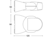 Bewegungsmelder IS 1 schwarz, Passiv Infrarot, Aufputz, IP54, 120° Reichweite max: r = 10 m (105 m²)