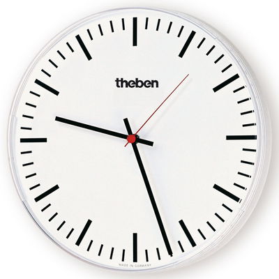KNX Nebenuhr, einseitige Wanduhr, Durchmesser 30 cm, Strichziffern