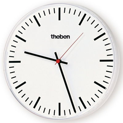 KNX Nebenuhr, einseitige Wanduhr, Durchm 40 cm, Strichziffern