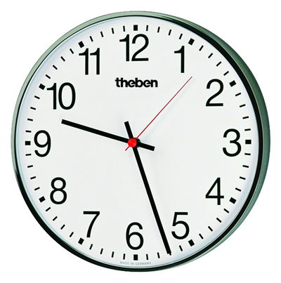 KNX Nebenuhr, einseitige Wanduhr, Durchm. 40 cm, arabische Zahlen