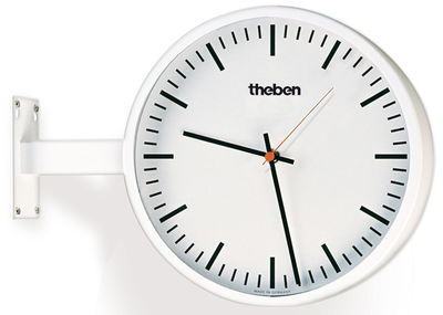KNX Nebenuhr, doppelseitige Wanduhr