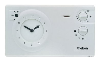 Uhrenthermostat mit Tages-und Wochenprogramm, Betriebsartenschalter
