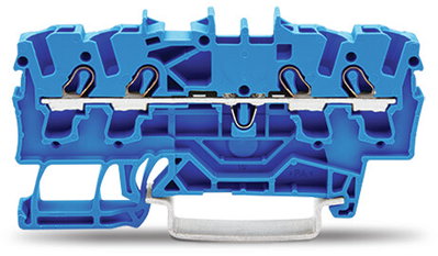 4-Leiter-Durchgangsklemme 2,5 mm² für Anwendungen Ex e II u. Ex i geeignet blau
