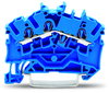 3-Leiter-Durchgangsklemme 2,5 mm² für Anwendungen Ex e II u. Ex i geeignet blau