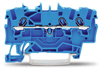 3-Leiter-Durchgangsklemme 1,5 mm² für Anwendungen Ex e II u. Ex i geeignet blau