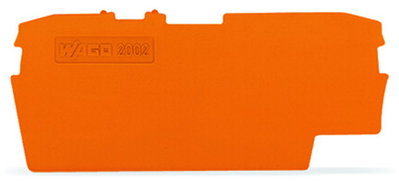 Abschluss- und Zwischenplatte 1 mm dick orange