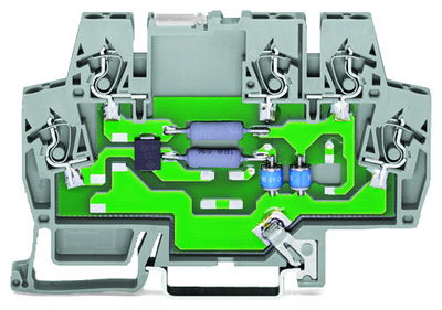 Überspannungsschutzmodul für Signaltechnik Nennspannung DC 24 V für 2 Signalpfade mit gemeinsamer Ableitung