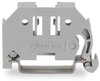 Schraubenlose Endklammer 6 mm breit für Tragschiene 35 x 15 und 35 x 7,5 grau