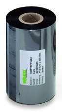 Thermotransferfarbband,für TP 298/TP 343,nur für Papieretiketten,schwarz