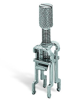 Schirmklemmbügel 11 mm breit kontaktierbarer Schirmdurchmesser silberfarben