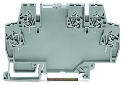 Universelles anreihbares Elektronikgehäuse im Reihenklemmenformat grau