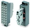 Potentialblock Aufdruck 1-24 mit 1 Einspeiseklemme inkl. Abschlussplatte