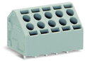 2-Leiter-Leiterplattenklemme,1,5 mm²,Rastermaß 5 mm,grau