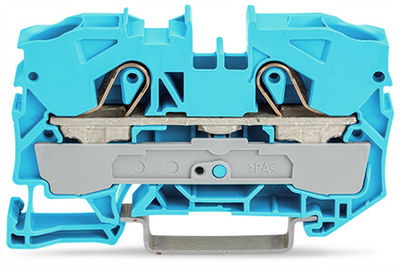 2-Leiter-Durchgangsklemme 10 mm² für Anwendungen Ex e II u. Ex i geeignet blau