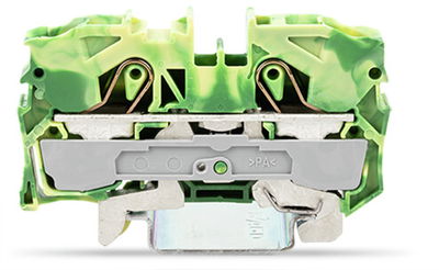 2-Leiter-Schutzleiterklemme 10 mm² für Anwendungen Ex e II geeignet grün-gelb