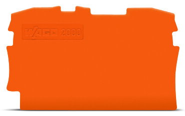 Abschluss- und Zwischenplatte 0,7 mm dick orange