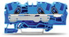 3-Leiter-Durchgangsklemme 6 mm² für Anwendungen Ex e II u. Ex i geeignet blau
