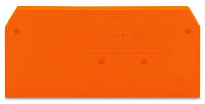 Abschluss- und Zwischenplatte 2,5 mm dick orange
