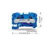 2-Leiter-Durchgangsklemme 6 mm² für Anwendungen Ex e II u. Ex i geeignet blau