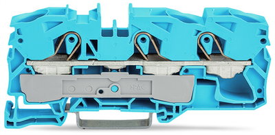 3-Leiter-Durchgangsklemme 16 mm² für Anwendungen Ex e II u. Ex i geeignet blau
