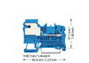 1-Leiter-N-Trennklemme 2,5 mm² Push-in CAGE CLAMP® blau