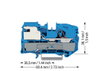 1-Leiter-N-Trennklemme 16 mm² Push-in CAGE CLAMP® blau
