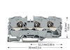 3-Leiter-Durchgangsklemme 10 mm² für Anwendungen Ex e II geeignet grau