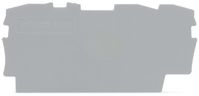Abschluss- und Zwischenplatte 0,8 mm dick grau
