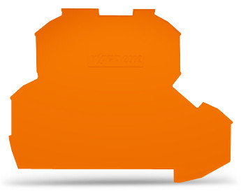 Abschluss- und Zwischenplatte 0,8 mm dick orange