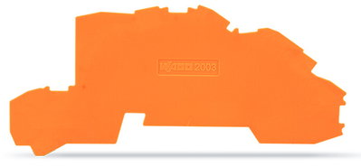 Abschluss- und Zwischenplatte 0,8 mm dick orange