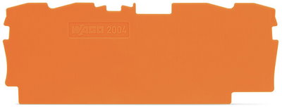 Abschluss- und Zwischenplatte 1 mm dick orange