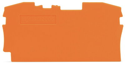 Abschluss- und Zwischenplatte 1 mm dick orange