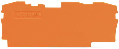 Abschluss- und Zwischenplatte 1 mm dick orange