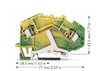 2-Leiter-Schutzleiterklemme 4 mm² mittige Beschriftung grün-gelb