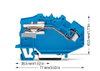 1-Leiter-N-Trennklemme 4 mm² CAGE CLAMP® blau