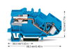 1-Leiter-N-Trennklemme 16 mm² CAGE CLAMP® blau