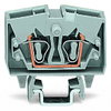 2-Leiter-Mini-Durchgangsklemme 2,5 mm² mit Prüfmöglichkeit grau