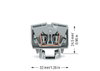 2-Leiter-Mini-Durchgangsklemme 2,5 mm² mit Prüfmöglichkeit grau