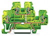 Doppelstockklemme 4-Leiter-Schutzleiterklemme 2,5 mm² grün-gelb