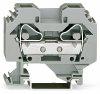 2-Leiter-Durchgangsklemme 16 mm² seitliche Beschriftungsaufnahmen grau